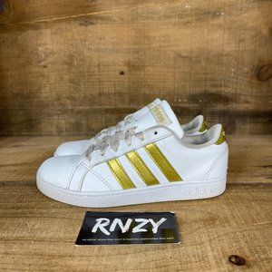 adidas baseline white and gold